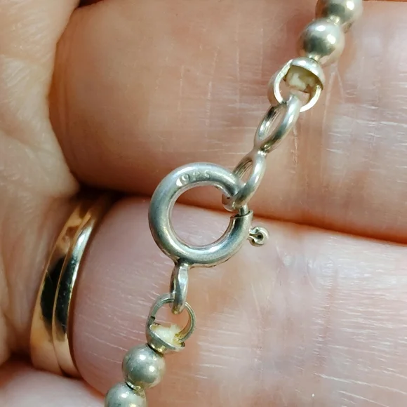 Vintage Southwestern Sterling Silver Long Strand Pearl Seed Liquid Bead Necklace - Picture 9 of 13